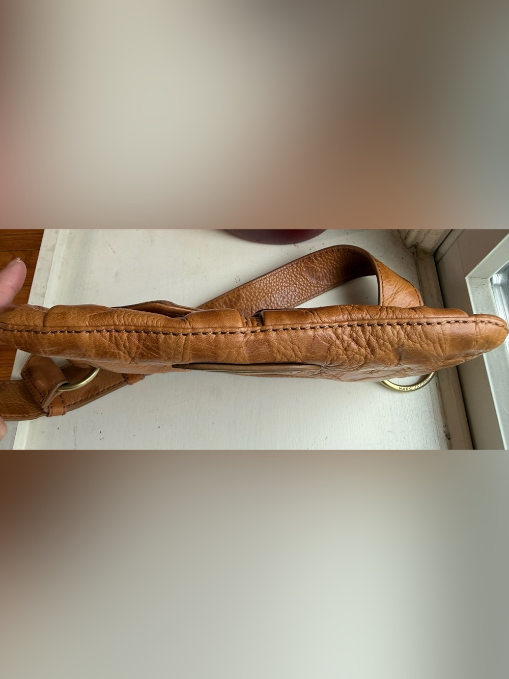 Vintage Marc Jacobs Tan Leather Dual-Pocket Shoulder Bag - Picture 12 of 13